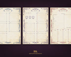 D&D 5e Character Journal Bundle Printable | Dark Romance Edition