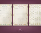 D&D 5e Character Journal Bundle Printable | Floral Fantasy Edition