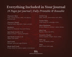 D&D 5e Character Journal Bundle Printable | Flame Phoenix Edition