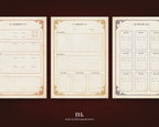 D&D 5e Character Journal Bundle Printable | Flame Phoenix Edition