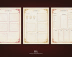 D&D 5e Character Journal Bundle Printable | Flame Phoenix Edition