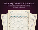 D&D 5e Character Journal Bundle Printable | Lillium Edition