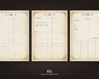 D&D 5e Character Journal Bundle Printable | Medieval Caslte Edition