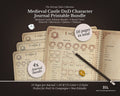 D&D 5e Character Journal Bundle Printable | Medieval Caslte Edition