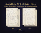 D&D 5e Character Journal Bundle Printable | Royal Griffin Edition