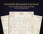 D&D 5e Character Journal Bundle Printable | Royal Griffin Edition
