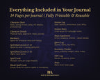 D&D 5e Character Journal Bundle Printable | Royal Griffin Edition