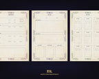 D&D 5e Character Journal Bundle Printable | Royal Griffin Edition