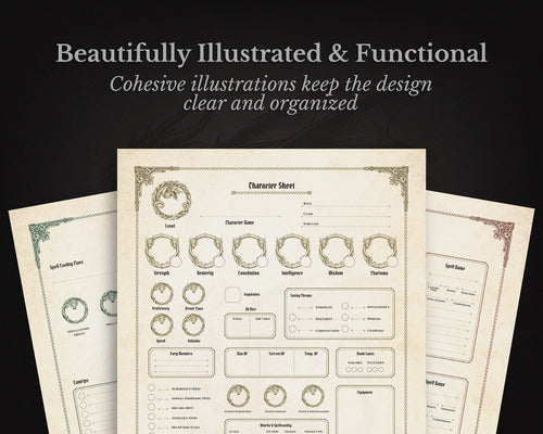 D&D 5e Character Journal Bundle Printable | Ancient Dragon Edition
