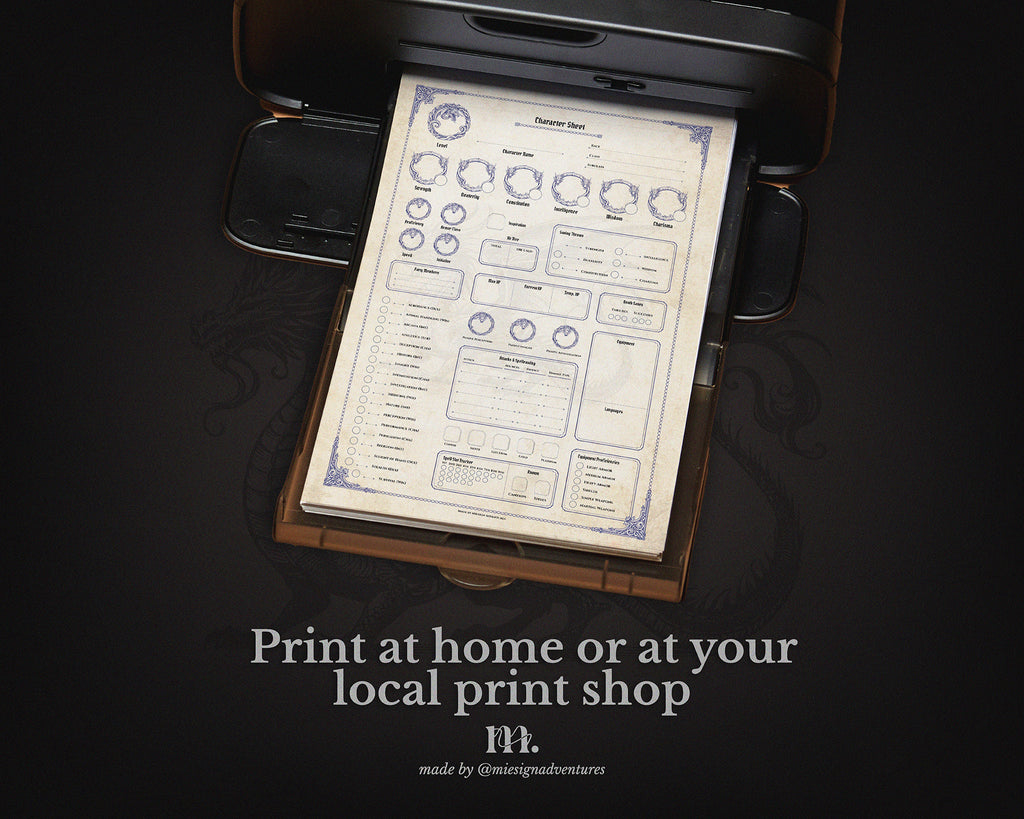 D&D 5e Character Journal Bundle Printable | Ancient Dragon Edition