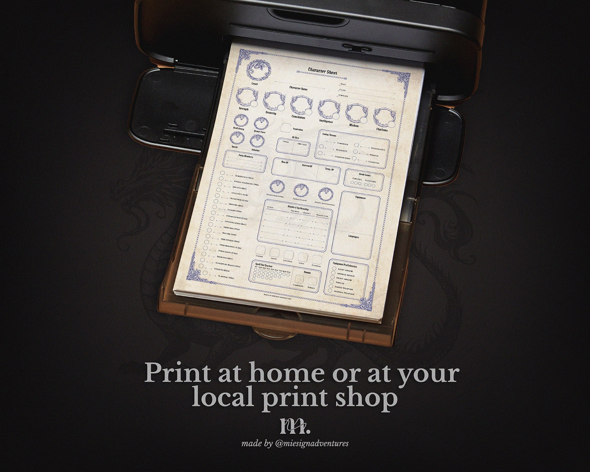 D&D 5e Character Journal Bundle Printable | Ancient Dragon Edition