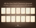 D&D 5e Character Journal Bundle Printable | Whimsical Edition