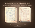 D&D 5e Character Journal Bundle Printable | Whimsical Edition