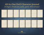 D&D 5e Character Journal Bundle Printable | Celestial Edition