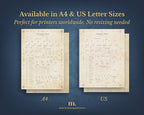 D&D 5e Character Journal Bundle Printable | Celestial Edition
